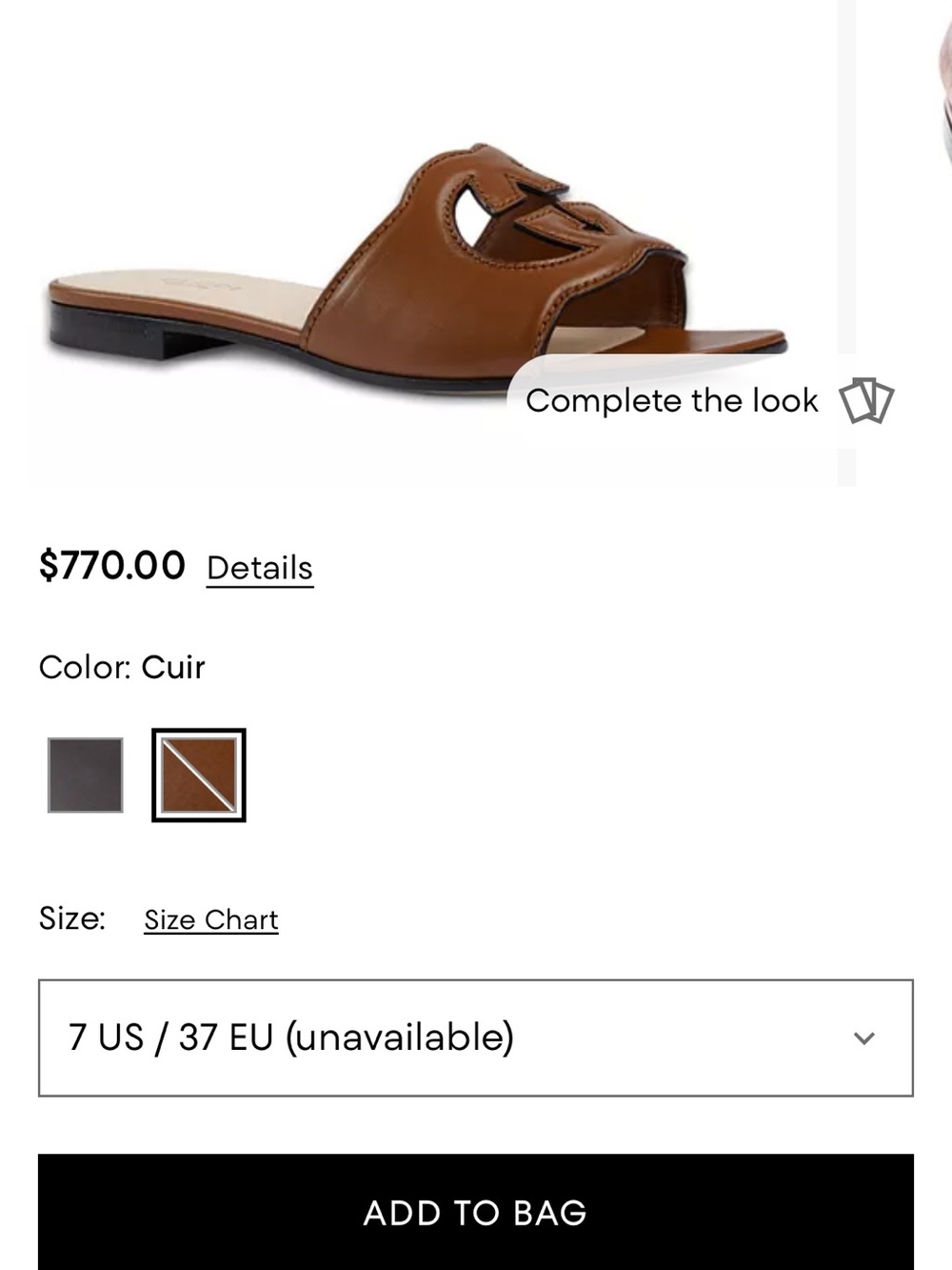 Gucci brown leather GG sandals size 37 NICE and authenticated color Cuir - Picture 14 of 16